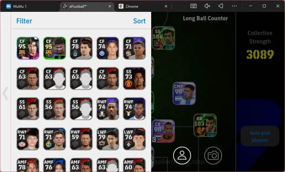 eFootball Accounts ANDROID|PW 3089|Epc Luis Figo|Epc Dragan Stojkovic image 3