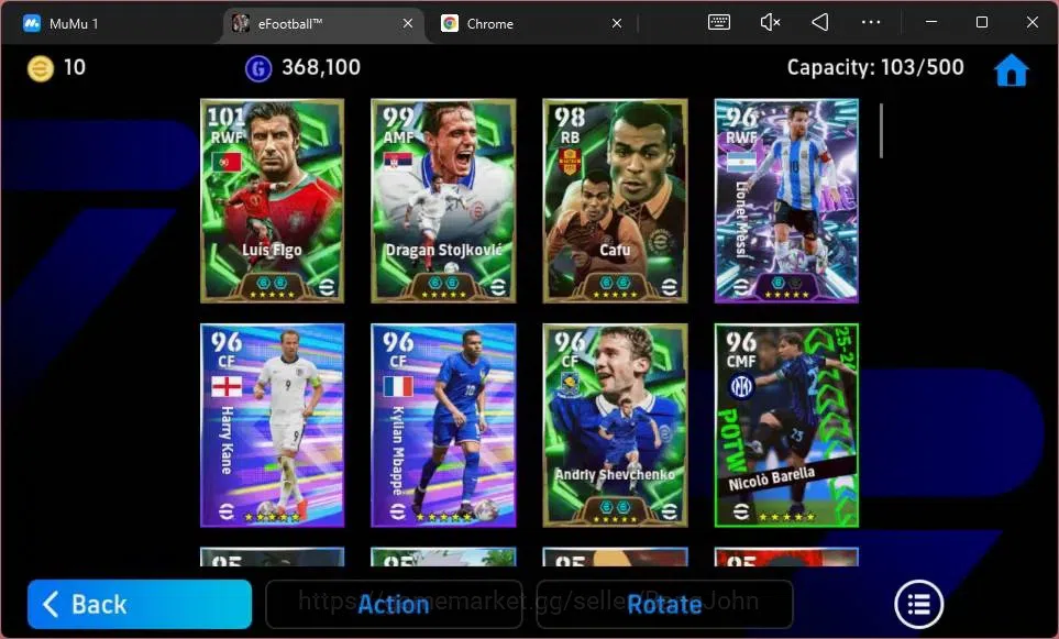 eFootball Accounts ANDROID|PW 3089|Epc Luis Figo|Epc Dragan Stojkovic image 5