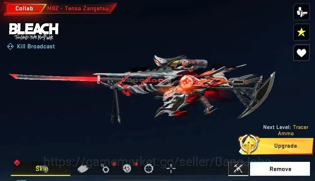 Blood Strike Accounts ASIA | BLEACH: M82-Tensa Zangetsu | 1 BLEACH Char  image 5