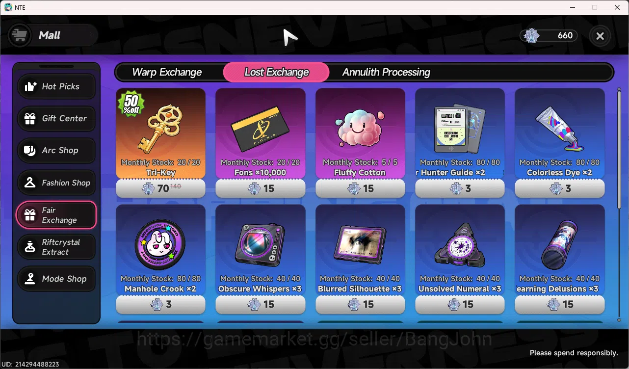 Neverness to Everness Accounts America | Starter Lvl 3 | 2 S Nanally, Hathor + Gl image 3