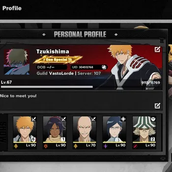 BLEACH: Soul Resonance Accounts Nuverse SEA |Lv 67|8 SSR 7 Sign (Ichigo DZ B6,Urahara B2,Yoruichi