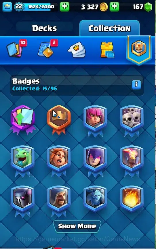 Clash Royale Accounts Lv 22|Trophy 4153|Limited Skin|KTL 9|TotalCard 69| image 13