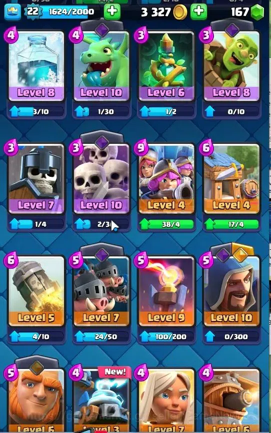 Clash Royale Accounts Lv 22|Trophy 4153|Limited Skin|KTL 9|TotalCard 69| image 16