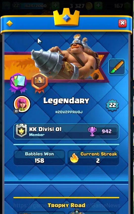 Clash Royale Accounts Lv 22|Trophy 4153|Limited Skin|KTL 9|TotalCard 69| image 2