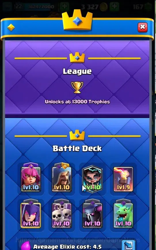 Clash Royale Accounts Lv 22|Trophy 4153|Limited Skin|KTL 9|TotalCard 69| image 5