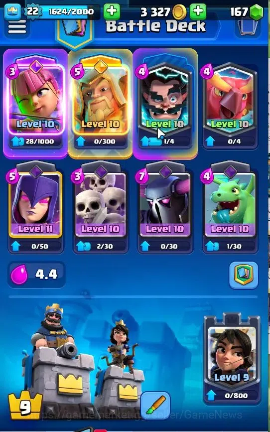 Clash Royale Accounts Lv 22|Trophy 4153|Limited Skin|KTL 9|TotalCard 69| image 7