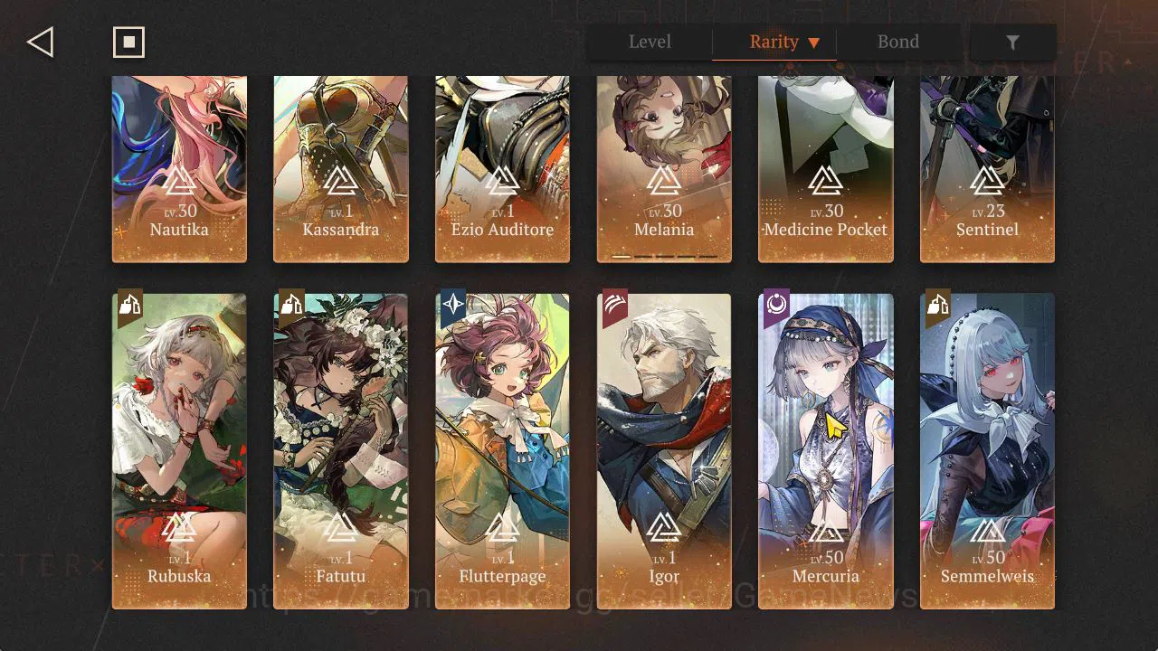 Reverse: 1999 Accounts GLOBAL|Lv47|19*6Crew(4Limit)|[Nautika,Kassandra,Ez image 8