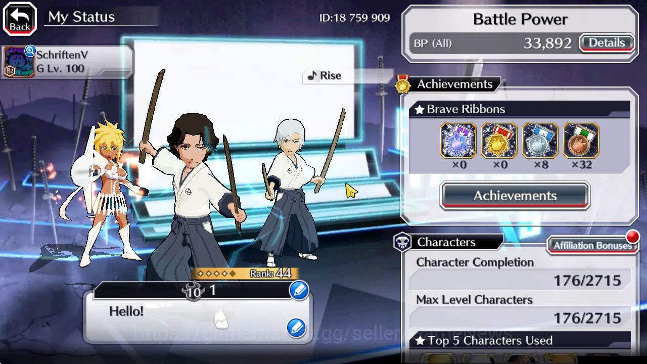 Bleach: Brave Souls Accounts [GLOBAL]6K Orb+Fresh All Story|Shunsui,Jushiro Sou image 2
