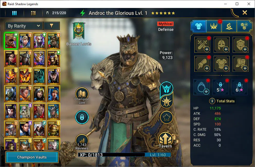 Raid: Shadow Legends Accounts Lv6 874K Power|1 Mythical (Galathir)|27 Legendary  image 3