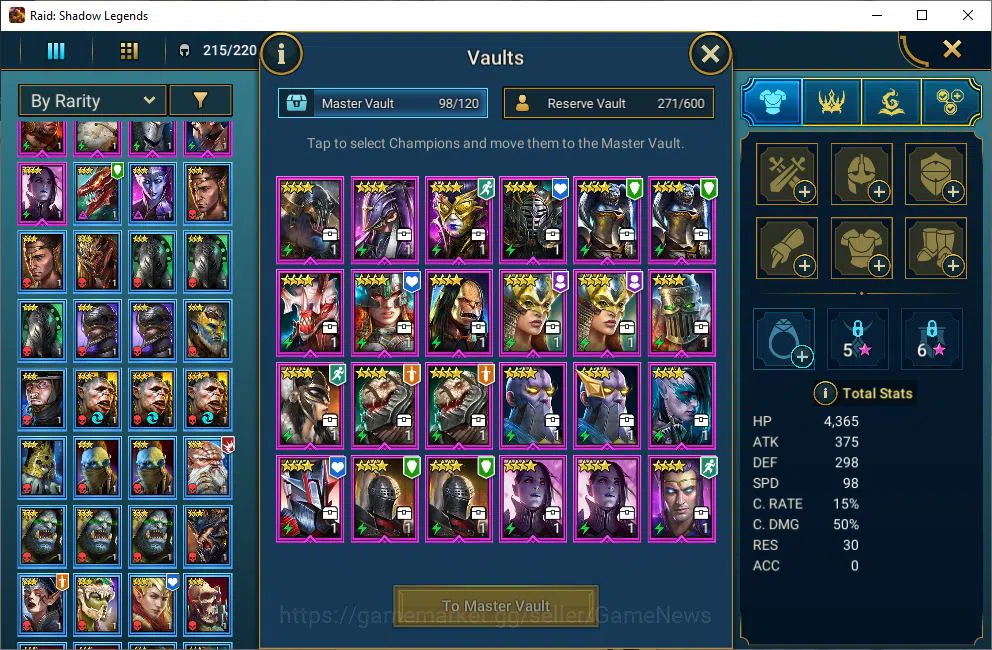 Raid: Shadow Legends Accounts Lv6 874K Power|1 Mythical (Galathir)|27 Legendary  image 7