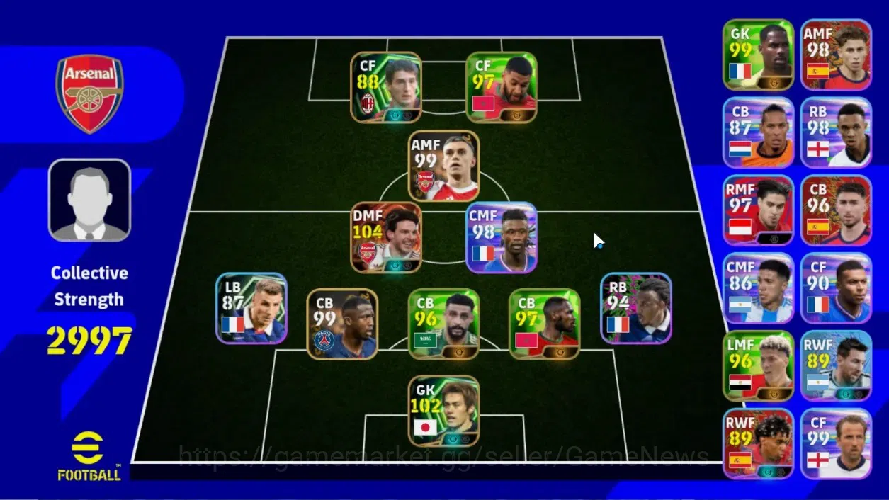 eFootball Accounts Legends & Iconic Players Android|Big Time Declan Rice Jan'26|2 Epic Seigo Narazaki,Daniele Massaro|3 Show 1
