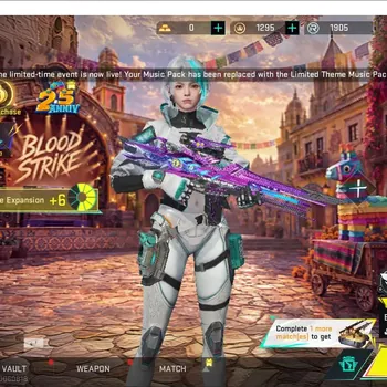 Blood Strike Accounts Collab Skin ASIA|ETERNAL M4A1-Blight Embrace Lv3|Melee ULTRA BUTTERFLY KNIFE|Collab AOT-M4A1|2