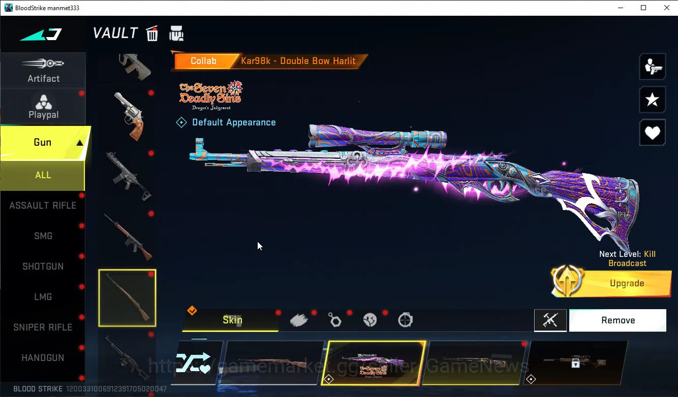 Blood Strike Accounts ASIA|Collab 7DS[Karl98k,QBZ95],Evangelion[Katya Ev image 11