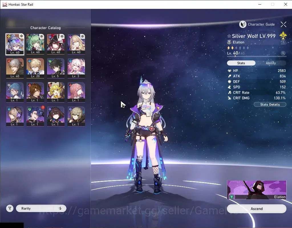 Honkai Star Rail Accounts Asia | TL 29 | 3 Limited | [Silver Wolf 999, Huohu image 4