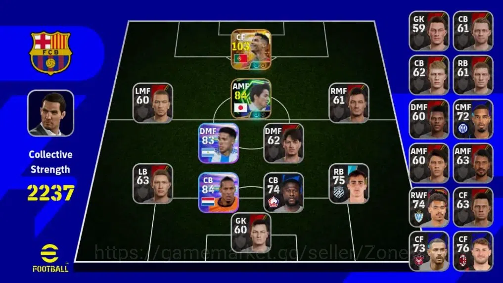 eFootball Accounts Meta Player Mobile|PW 2237|Cristiano Ronaldo 23 Jun'26, Epic Shinji Ono|Konami ID|Check SS(EFB752Z) 1