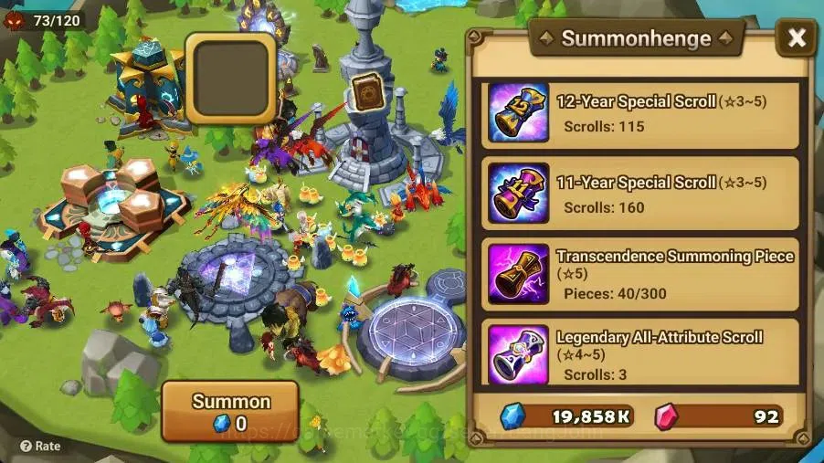 Summoners War: Sky Arena Accounts Starter GLOBAL | NB 5 TESHAR,Starter Gacha 115 12Y+160 11Y Scrool, 3 Legendary All 3