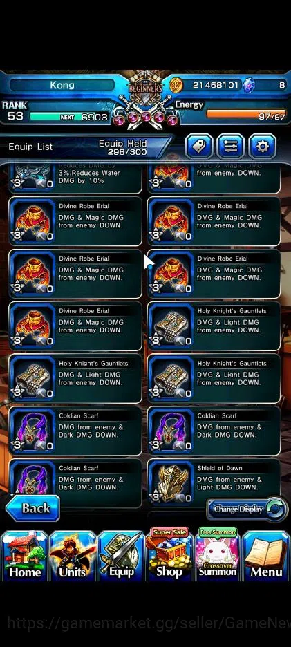 Grand Summoners Accounts Starter Global|Rank 53|Fresh Story|18 Ascend|RoyTW,EmiyaTW,S Miyu,DL 13