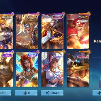 Mobile Legends: Bang Bang Accounts Collector Hero 133|Skin 237|KOF Paquito,Sanrio Floryn,TransF Roger,CC Badang,LBox