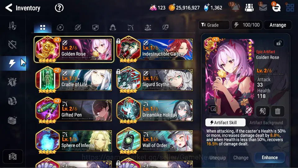 Epic Seven Accounts Starter GBL Unverif|6 ML(LOT Scales,DB Senya,LW Peira,Etc)+Setsuka,AS Flan,Ruiza,GC Krau,Etc|PoH ON|1,3K 12