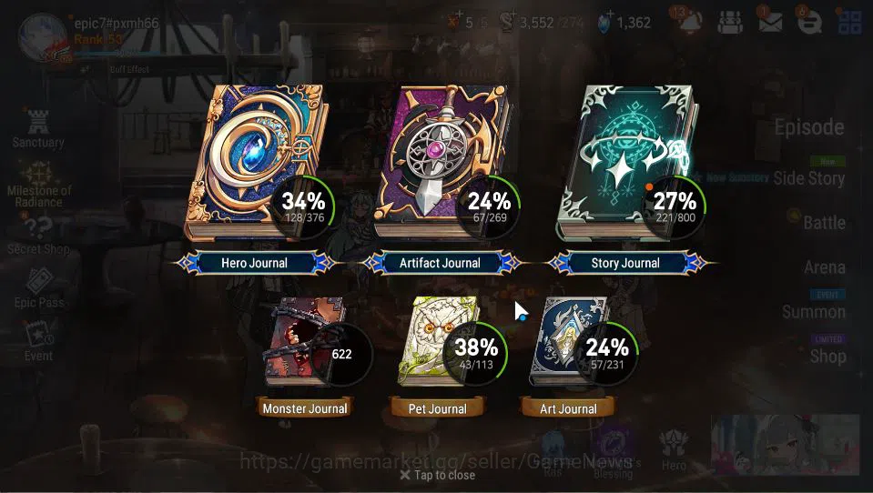Epic Seven Accounts Starter GBL Unverif|6 ML(LOT Scales,DB Senya,LW Peira,Etc)+Setsuka,AS Flan,Ruiza,GC Krau,Etc|PoH ON|1,3K 4
