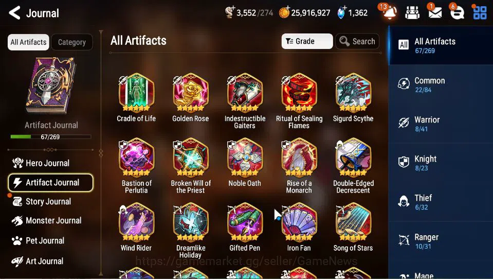 Epic Seven Accounts Starter GBL Unverif|6 ML(LOT Scales,DB Senya,LW Peira,Etc)+Setsuka,AS Flan,Ruiza,GC Krau,Etc|PoH ON|1,3K 8
