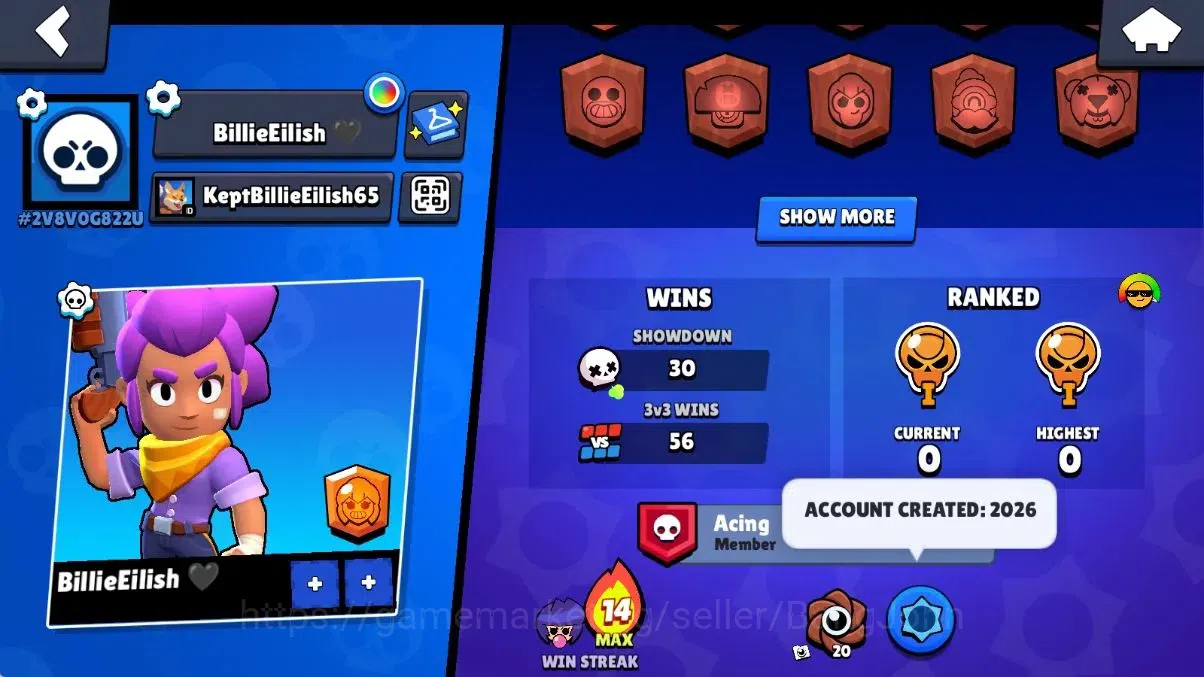 Brawl Stars Accounts Android | 1259 Thropy|19 Brawler-2 Max(Mortis,Bibi image 3