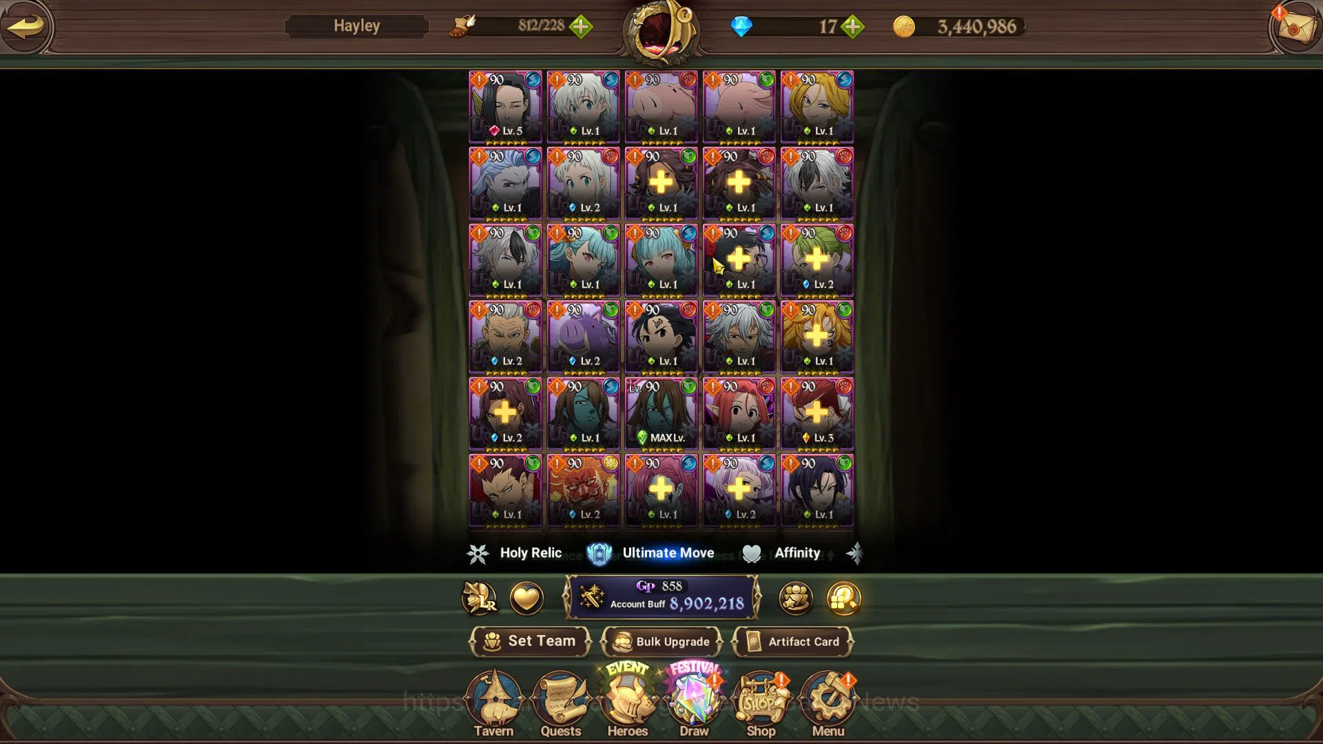 The Seven Deadly Sins: Grand Cross Accounts Asia|8,9M CC|10 LR+10 UR+Many Collab|Cusack4/6,Mil image 9