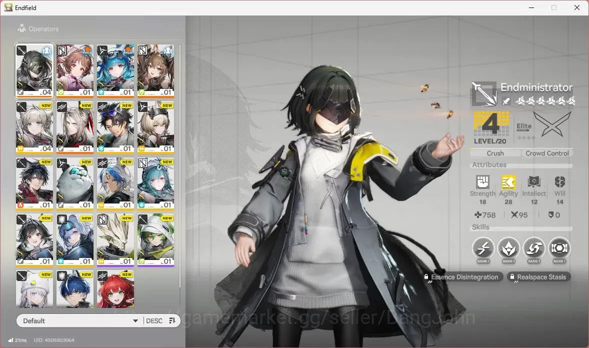 Arknights: Endfield Accounts ASIA | Starter | 1 limit No Sign | Limit Gilberta image 1
