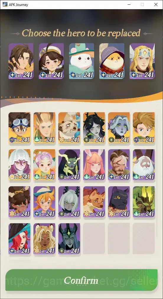 AFK Journey Accounts GLOBAL|Collab Digimon (Gabumon + Agumon)+Aurora +3 Hero Select|32K DM|20 SC,30 Rate Up,59 Epic,447 1
