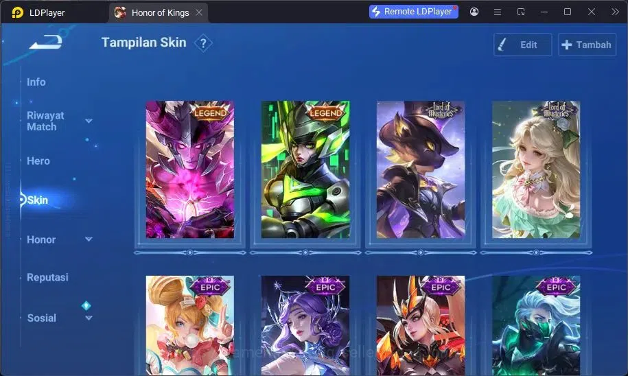 Honor of Kings Accounts Global | 49H 44S | Legend Musashi, Legend Lady Sun image 11