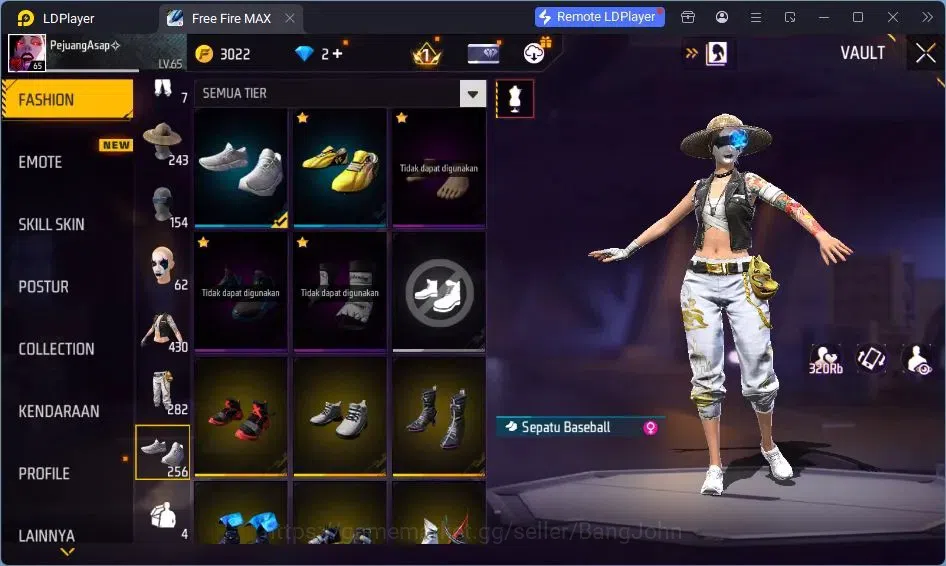 Free Fire Accounts Indonesia | Vault 378| EVO AK47-BLUE FLAME DRACO | image 15
