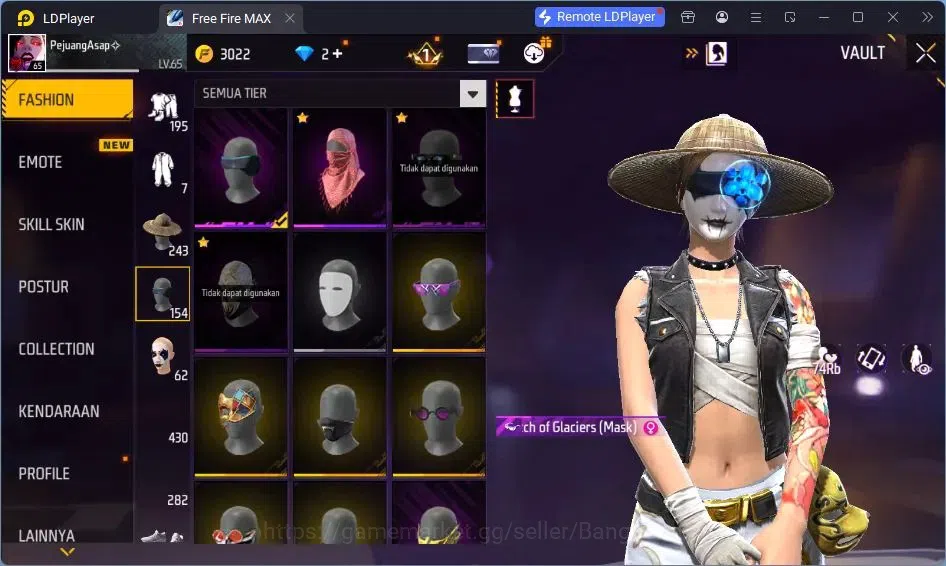 Free Fire Accounts Indonesia | Vault 378| EVO AK47-BLUE FLAME DRACO | image 19