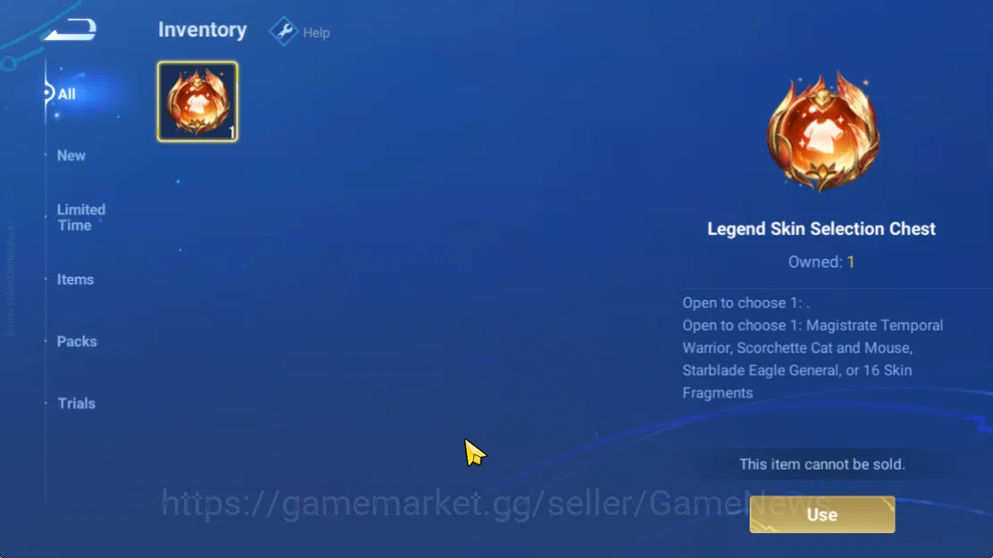 Honor of Kings Accounts Hero 7 |Starter with Legend Skin Selection Chest(D image 4