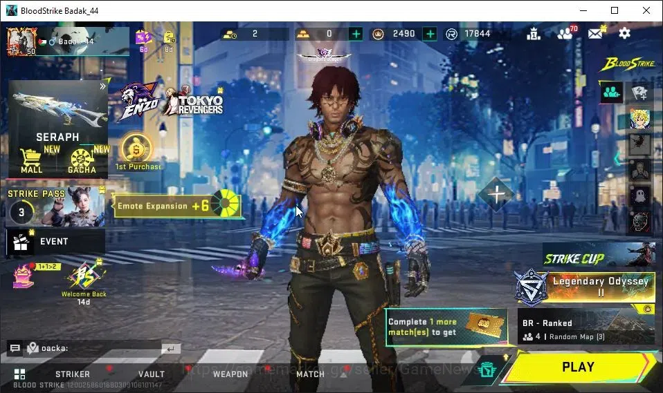 Blood Strike Accounts ASIA|Melee ULTRA Talon Knife|Collab AOT[M4A1,KAG-6 image 1