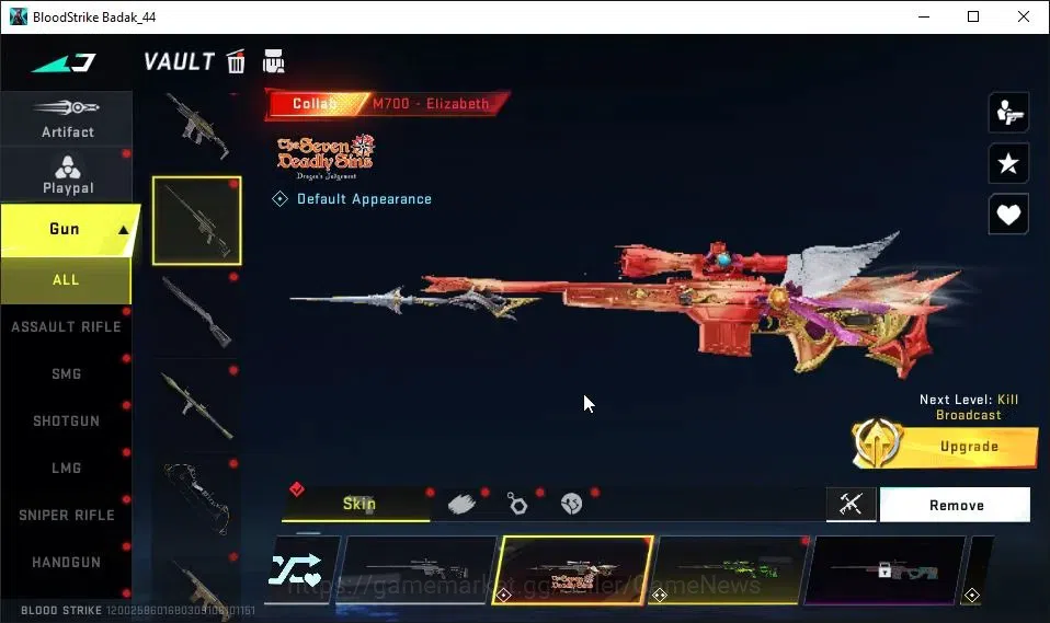 Blood Strike Accounts ASIA|Melee ULTRA Talon Knife|Collab AOT[M4A1,KAG-6 image 20
