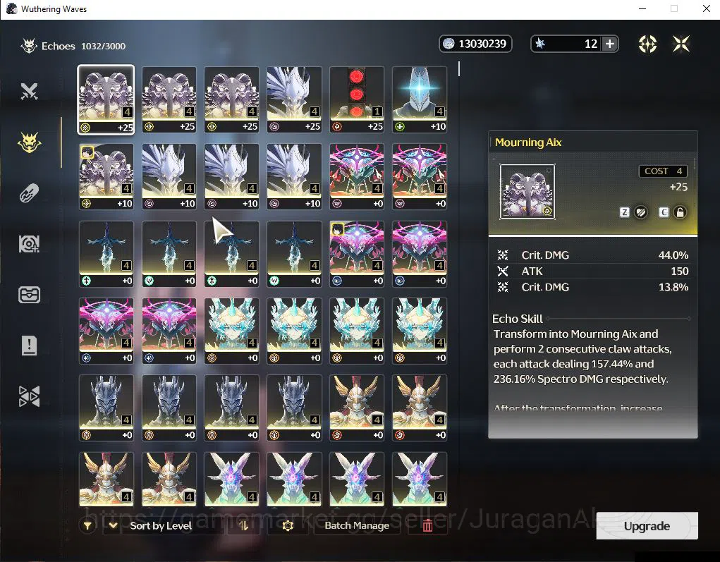 Wuthering Waves Accounts Mid-Game NA|UL 46|3 Limited| Mornye+Sign,Augusta+Sign,Iuno |DB Lv30|MC Female|Log Kuro|Check SS 5