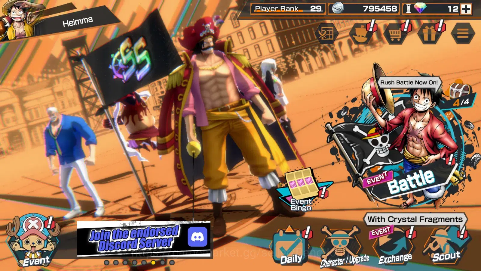 One Piece Bounty Rush Accounts Global|EX5|4EXMAX|PR 29|KOTP Gold D.Roger,Seraphim image 11