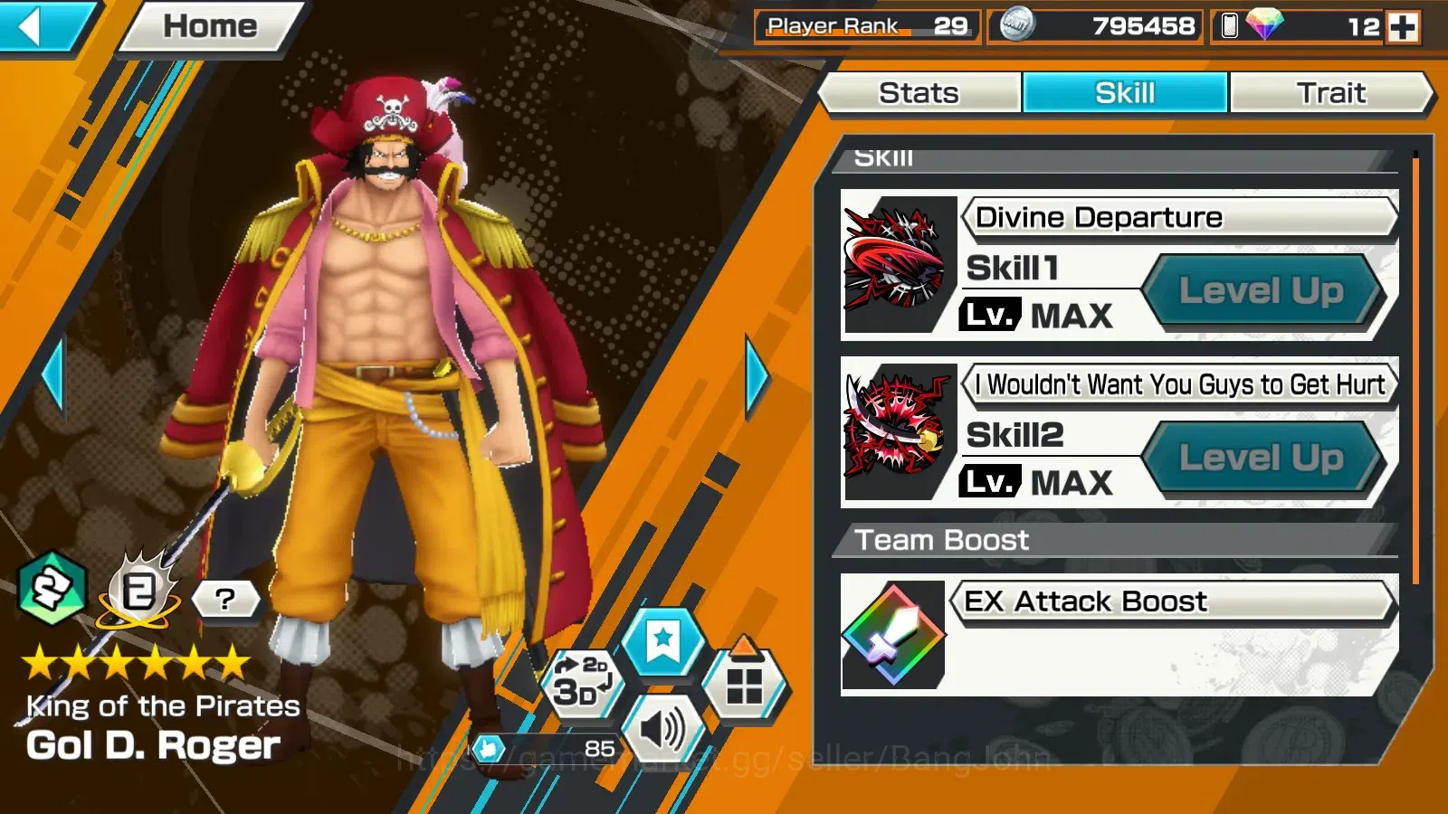 One Piece Bounty Rush Accounts Global|EX5|4EXMAX|PR 29|KOTP Gold D.Roger,Seraphim image 7