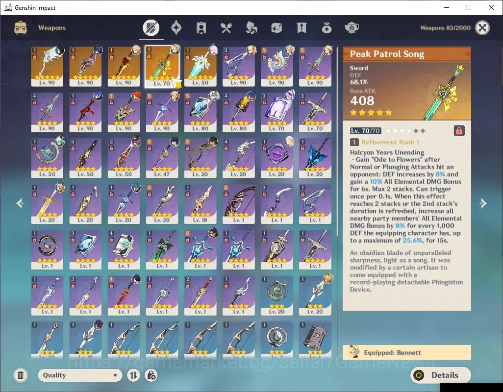 Genshin Impact Accounts ASIA|AR 57|6 Limited + 5 (*5Weapon)|ClorindeC3+Sig image 14