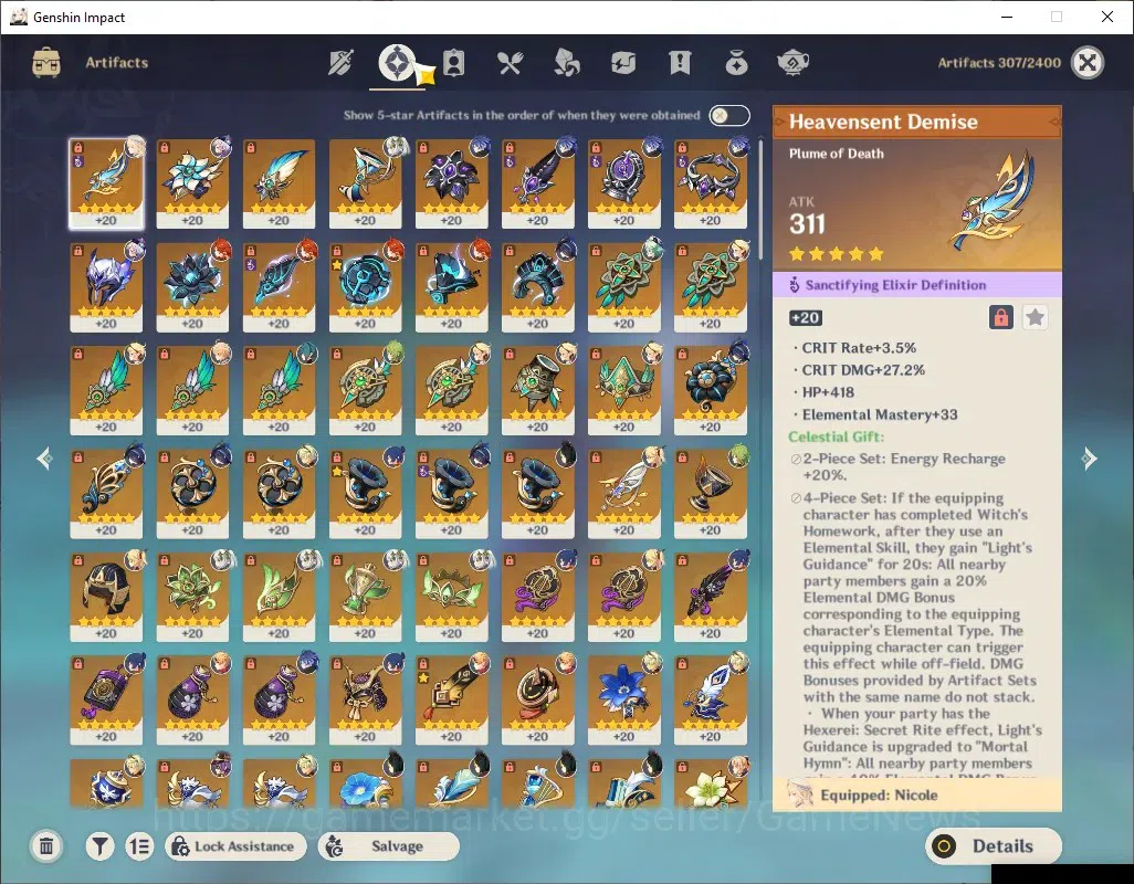 Genshin Impact Accounts ASIA|AR 57|6 Limited + 5 (*5Weapon)|ClorindeC3+Sig image 16
