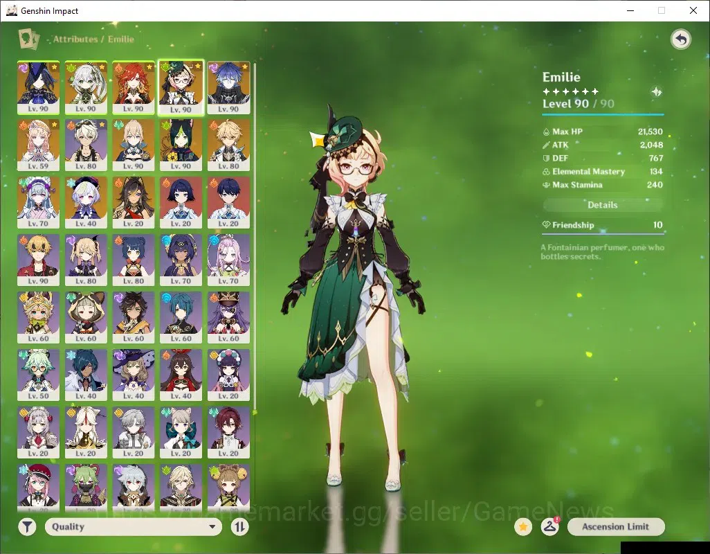 Genshin Impact Accounts ASIA|AR 57|6 Limited + 5 (*5Weapon)|ClorindeC3+Sig image 6