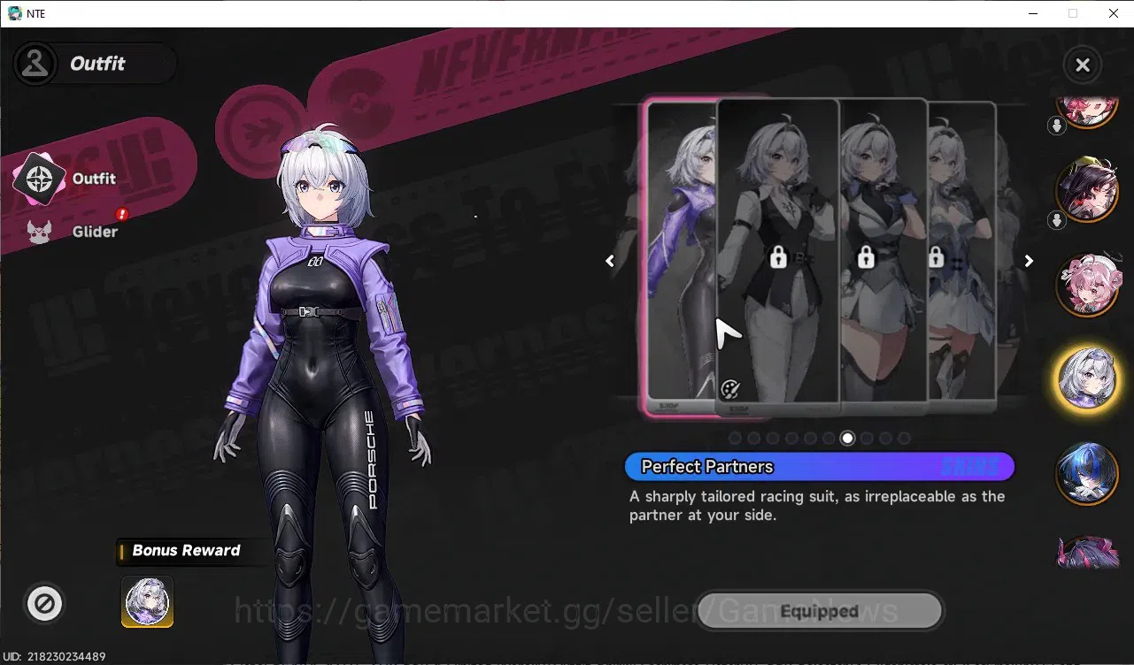 Neverness to Everness Accounts Global SEA|HL 47|TL 37|8 SSR 3 Limited [Nanally+Outfit,Shinku,Hotori]|1 SSR 14