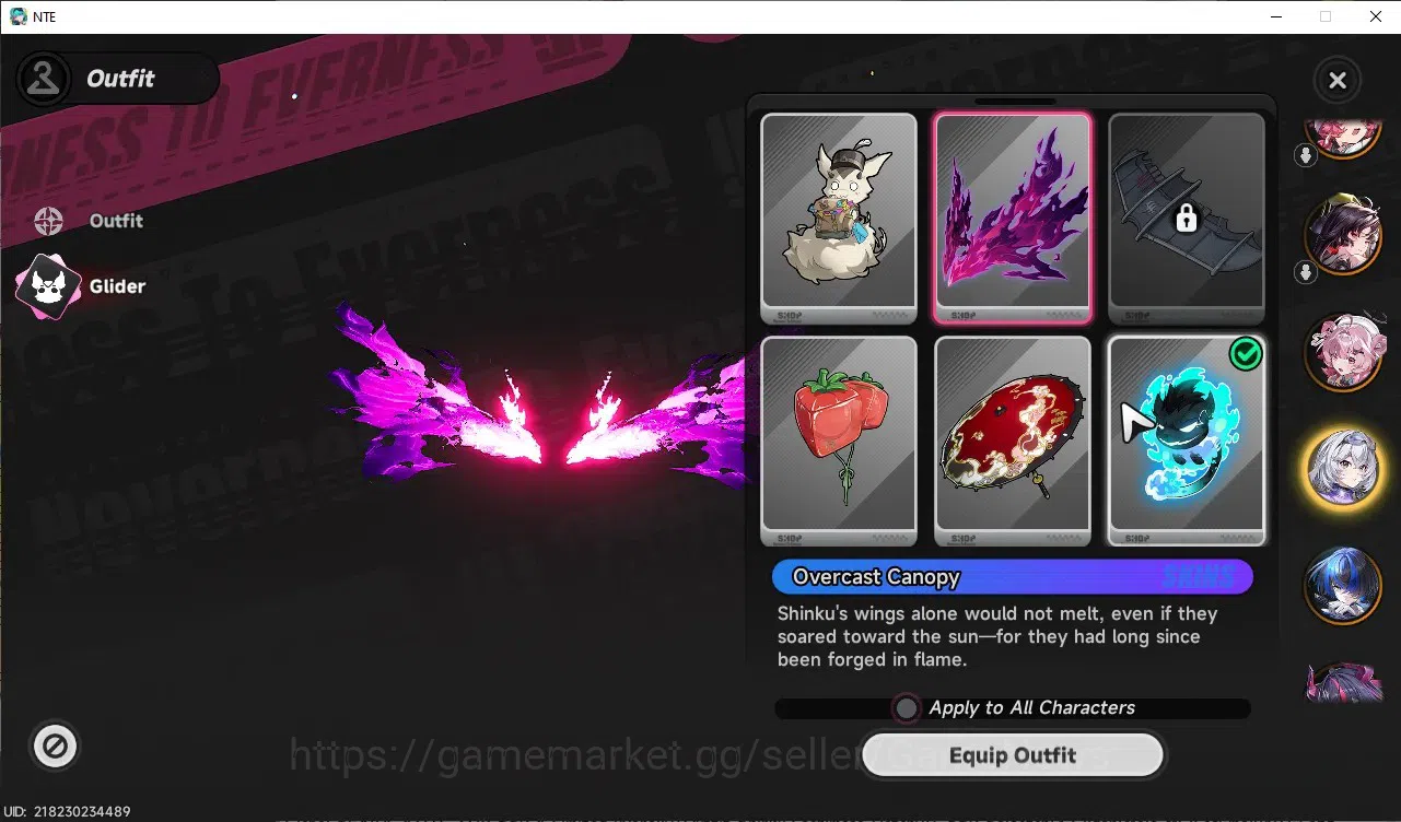 Neverness to Everness Accounts Global SEA|HL 47|TL 37|8 SSR 3 Limited [Nanally+Outfit,Shinku,Hotori]|1 SSR 15