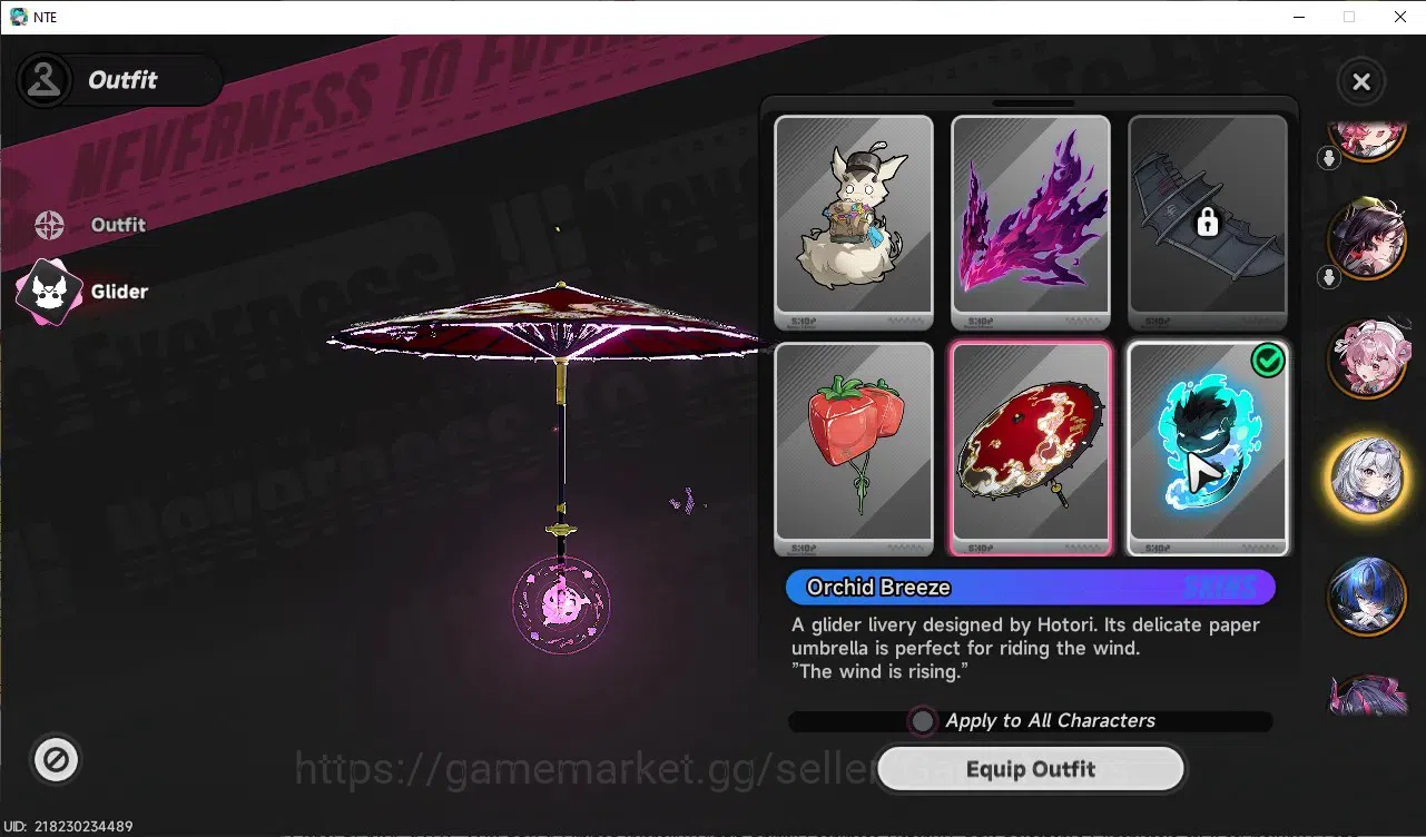 Neverness to Everness Accounts Global SEA|HL 47|TL 37|8 SSR 3 Limited [Nanally+Outfit,Shinku,Hotori]|1 SSR 17