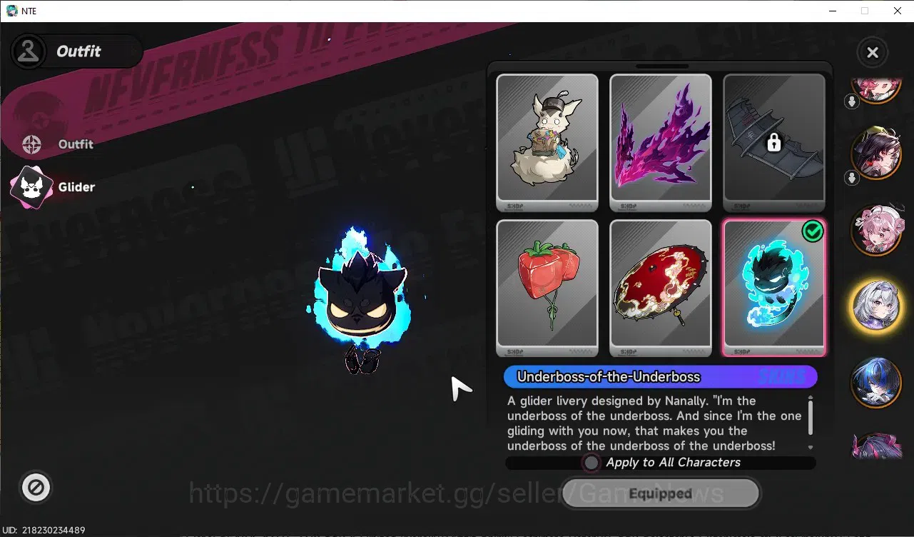 Neverness to Everness Accounts Global SEA|HL 47|TL 37|8 SSR 3 Limited [Nanally+Outfit,Shinku,Hotori]|1 SSR 18