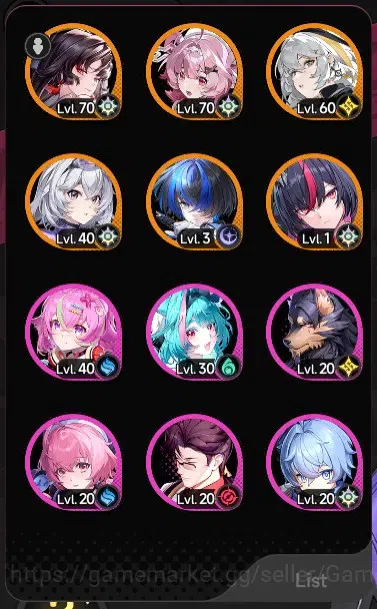 Neverness to Everness Accounts Global SEA|HL 47|TL 37|8 SSR 3 Limited [Nanally+Outfit,Shinku,Hotori]|1 SSR 2