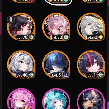 Neverness to Everness Accounts Global SEA|HL 47|TL 37|8 SSR 3 Limited [Nanally+Outfit,Shinku,Hotori]|1 SSR