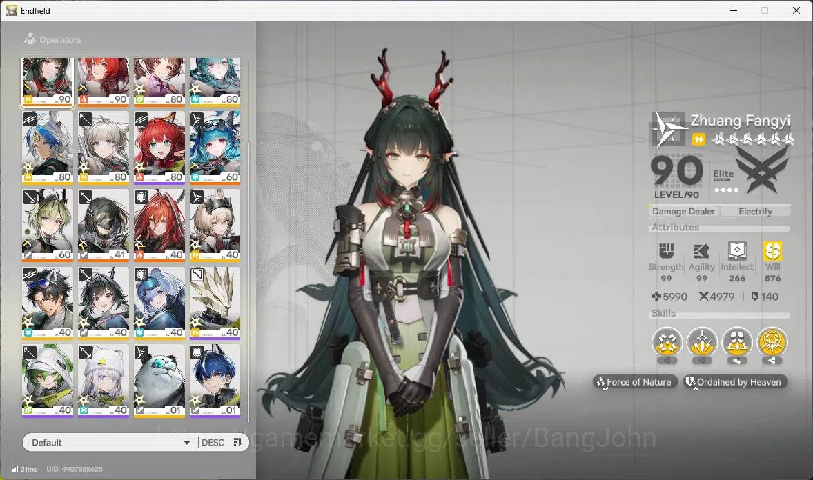 Arknights: Endfield Accounts ASIA|Lv 60|5Limit+5Sign|Zhuang Fangyi,Tangtang,P1( image 3
