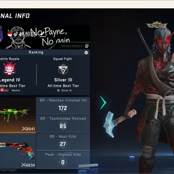 Blood Strike Accounts Others ASIA | 1 EVO: FAL|1 Eternal Gun|2 TR Guns|1 OPM Gun|1 Ultra Melee:One Handed Axe|6 Ultra Guns|1