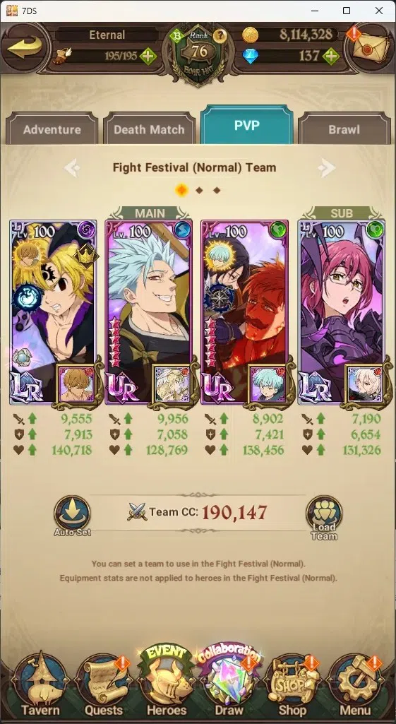 The Seven Deadly Sins: Grand Cross Accounts Global|4M CC|137 DM|5 LR+9 UR+Collab Gachikuta|Rox image 11